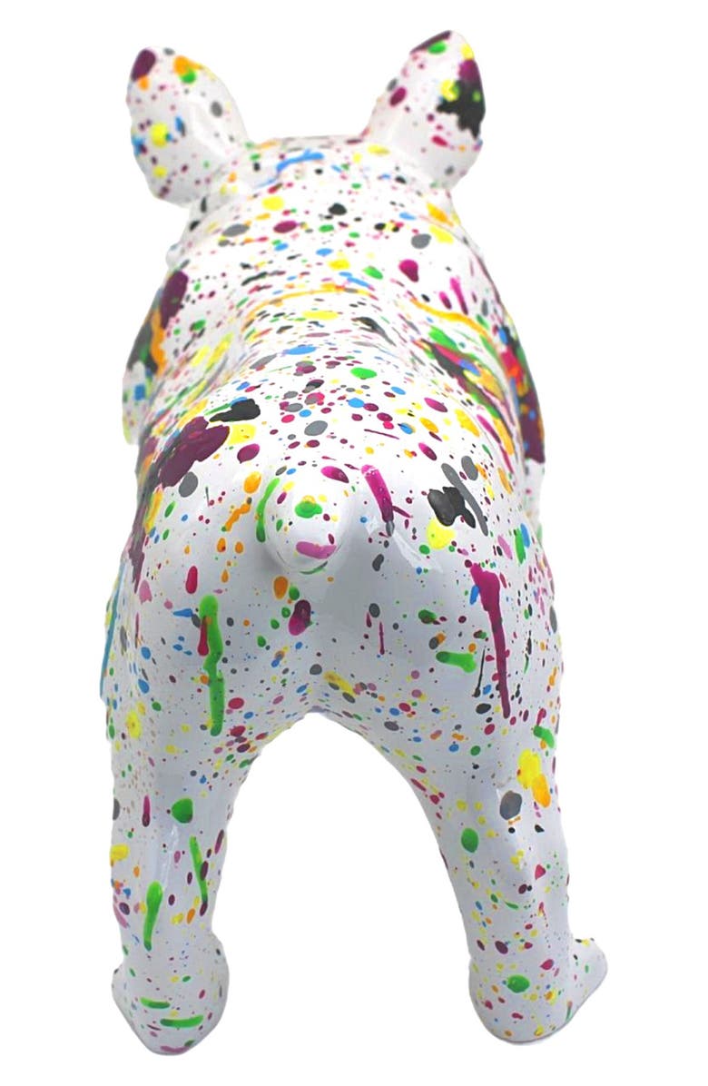 INTERIOR ILLUSIONS Splatter French Bulldog Statue, Alternate, color, Multi-Color