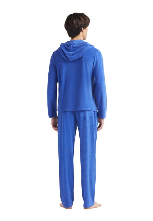 Vilebrequin Terry Long Sleeve Hooded T-shirt In Marrakech