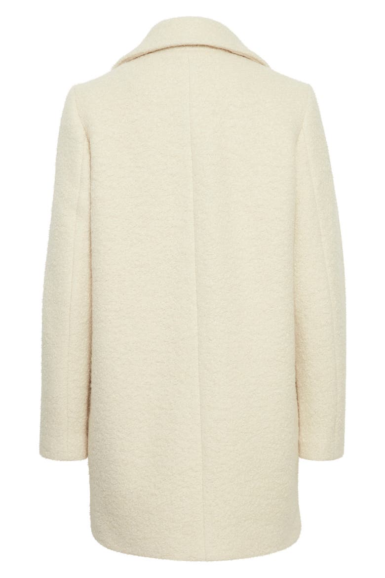 Bouclé Wool Blend Coat, Alternate, color, ALMOND MILK