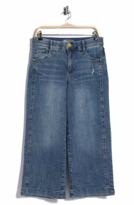 Democracy Double Side Seam Crop Wide Leg Jeans