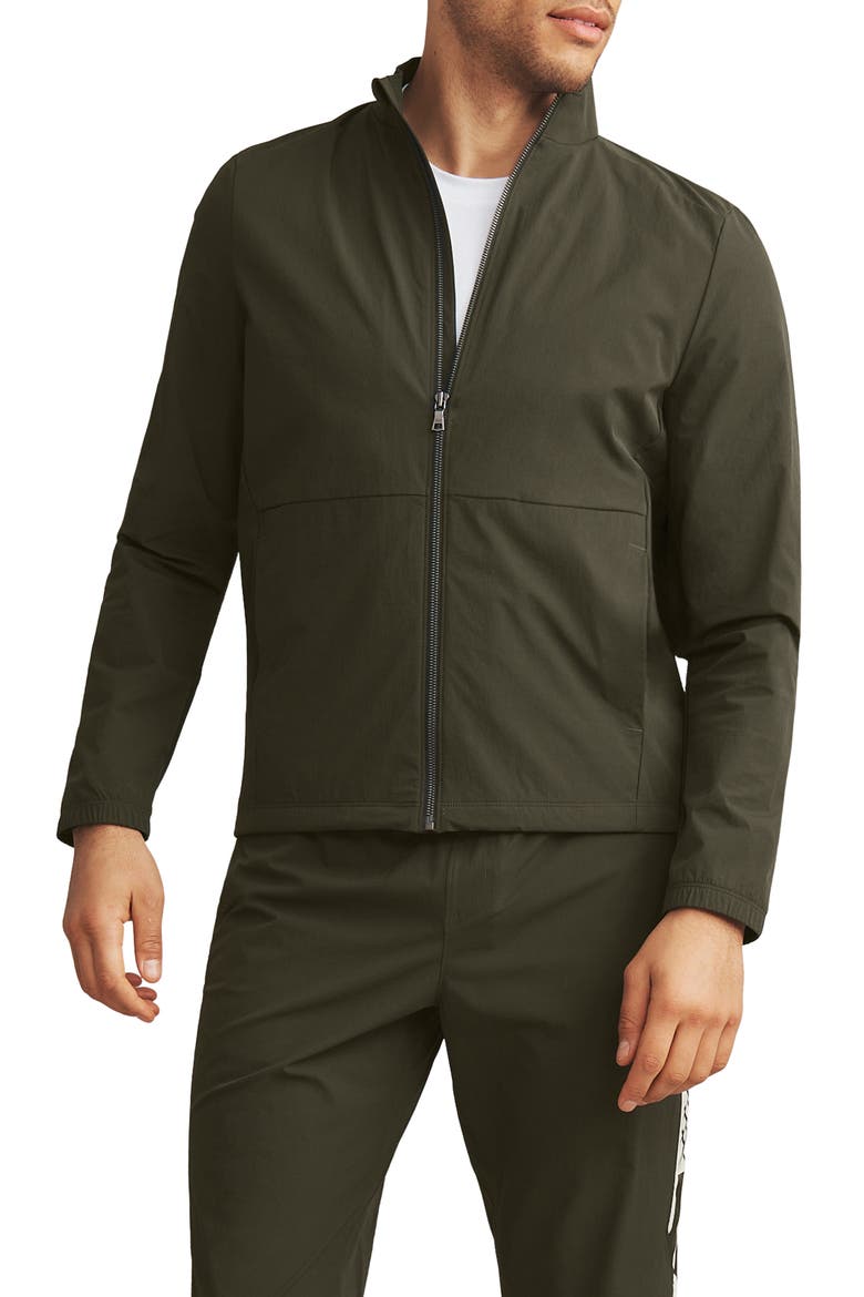 Coaches Jacket, Main, color, DARK MOSS