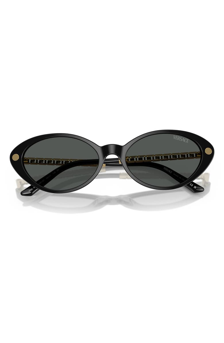 Versace 54mm Oval Sunglasses, Alternate, color, 