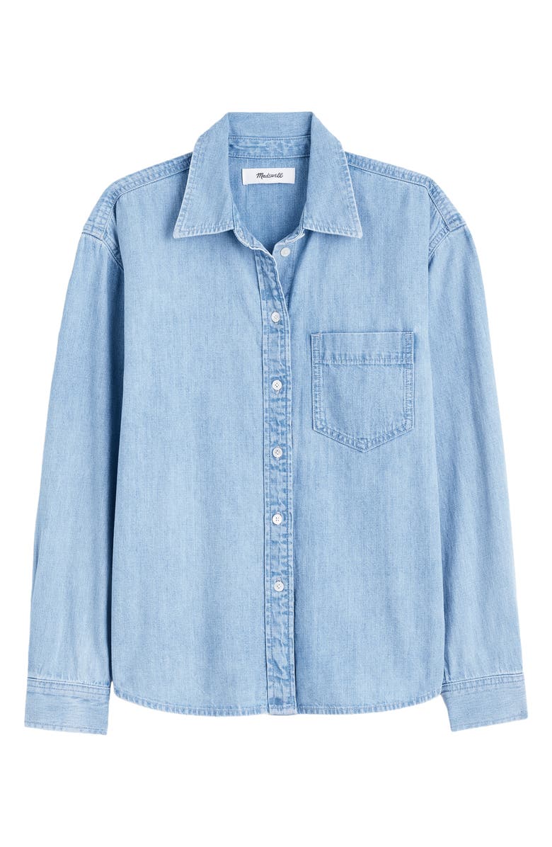 Madewell The Easy Denim Button-Up Shirt, Alternate, color, Maui Wash