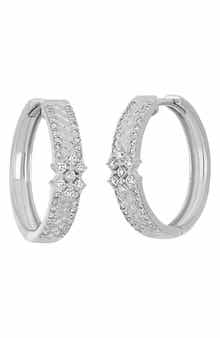 Rita 18k Gold Diamond Hoop Earrings