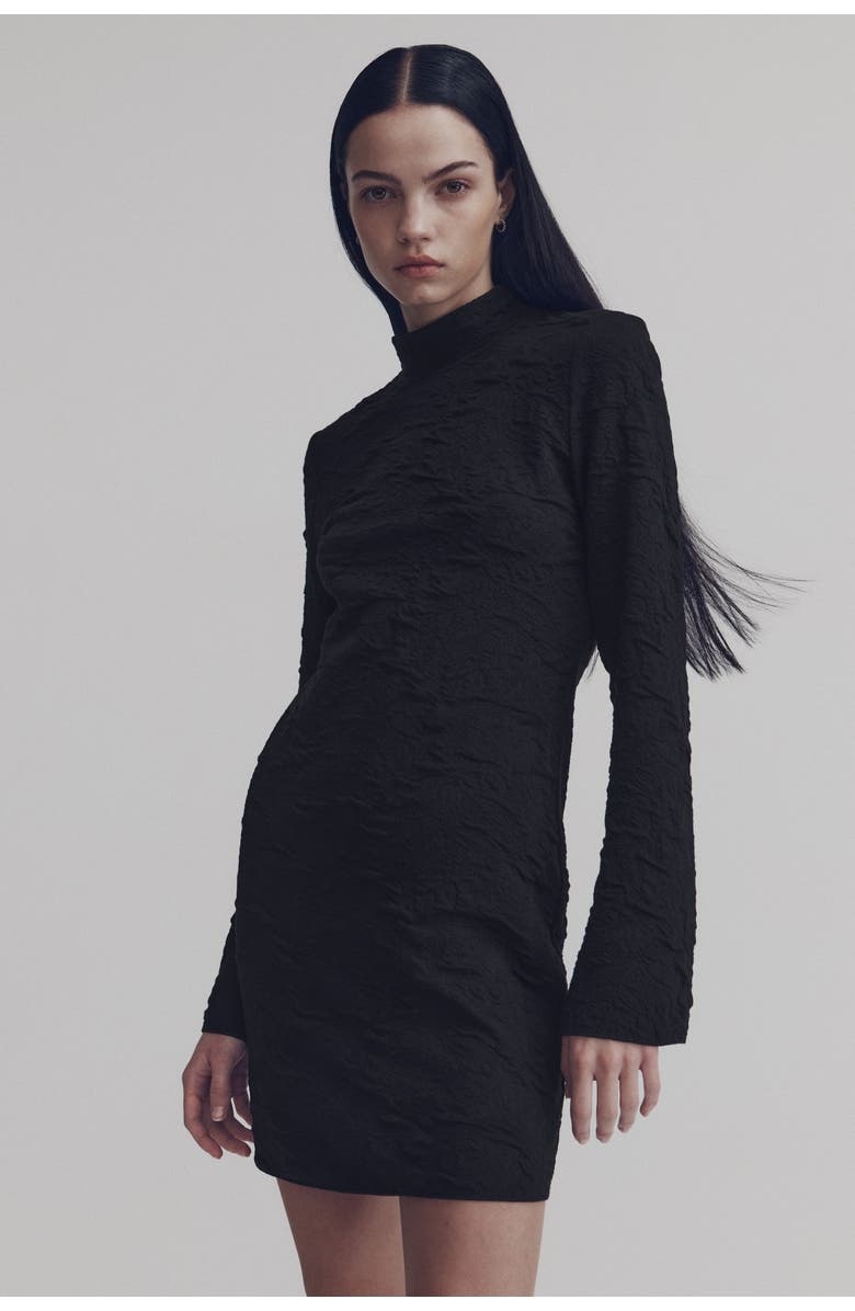 H&M Open-back Dress, Alternate, color, Black