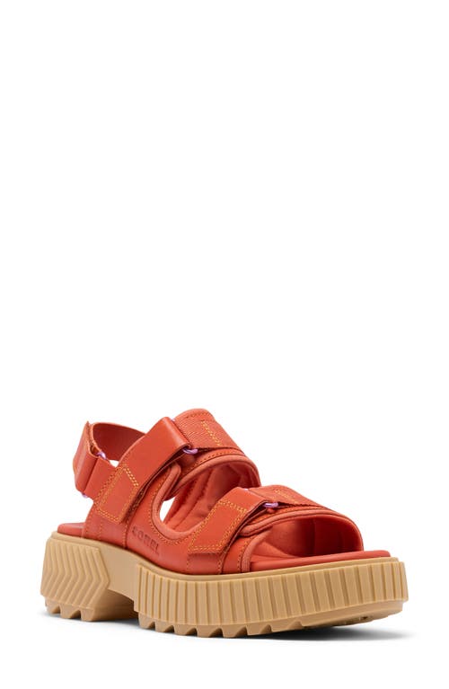 Sorel Ona Ave Slingback Platform Sandal In Tuscan/aura