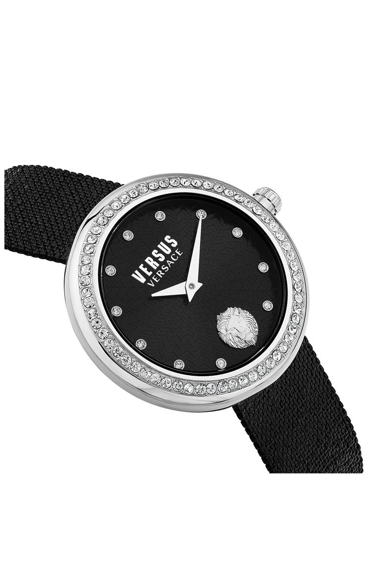 Lea Crystal Bracelet Watch, 35mm, Alternate, color, STAINLESS STEEL