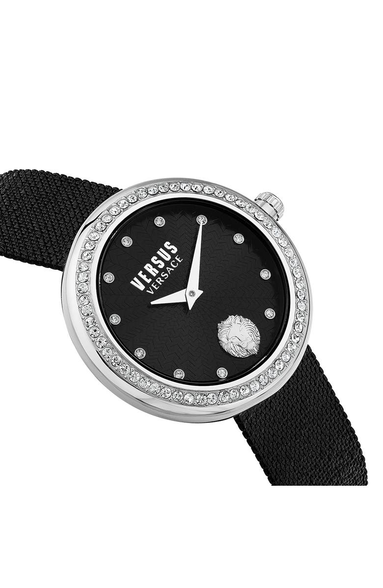 VERSUS Versace Lea Crystal Bracelet Watch, 35mm, Alternate, color, Stainless Steel