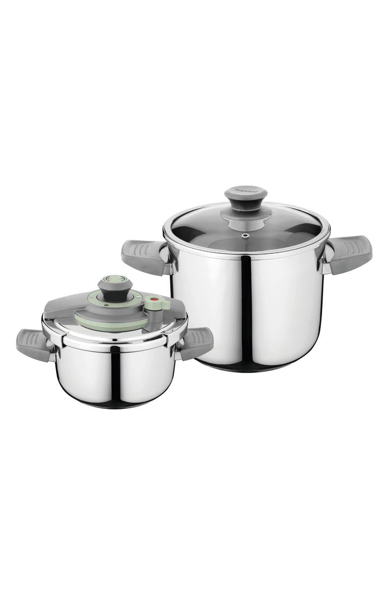 BergHOFF Leo Vita 4-Piece Pressure Cooker Set, Alternate, color, Green
