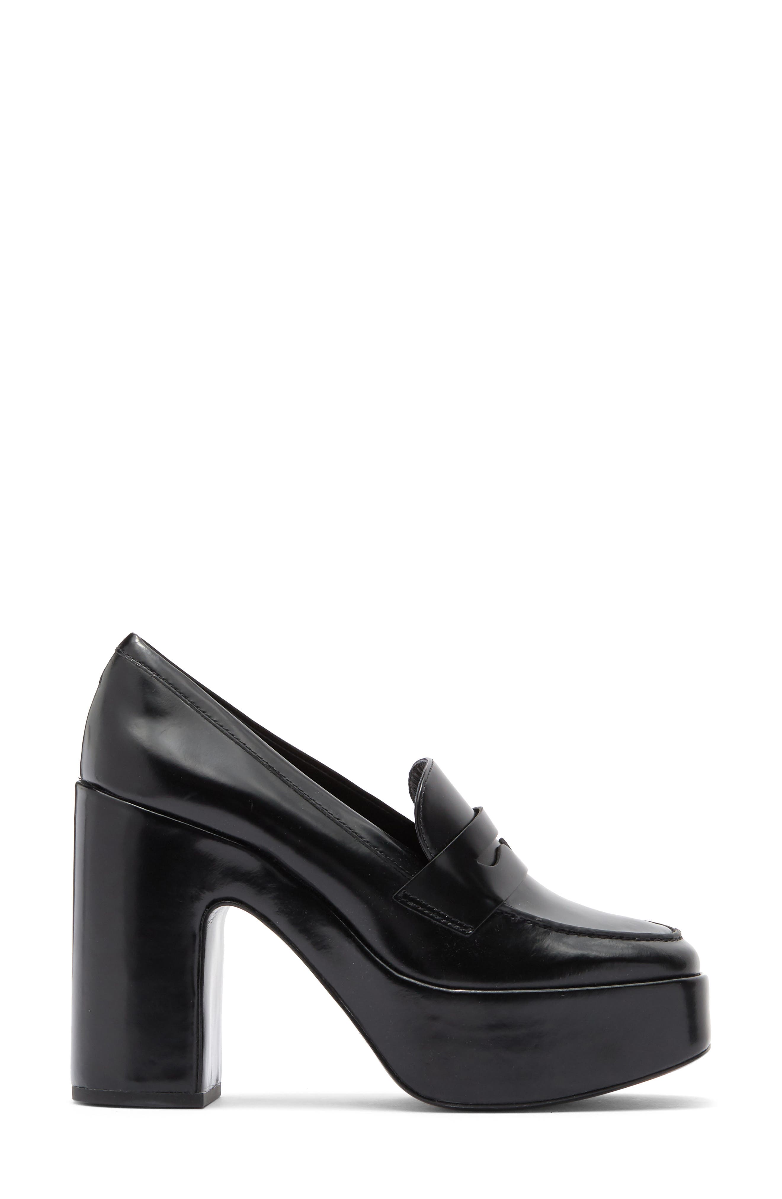Reformation Lolita Platform Loafer Pump, Alternate, color, 