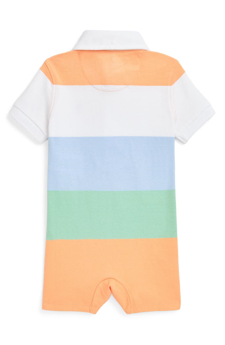 Ralph Lauren Rugby Stripe Cotton Romper, Alternate, color, 