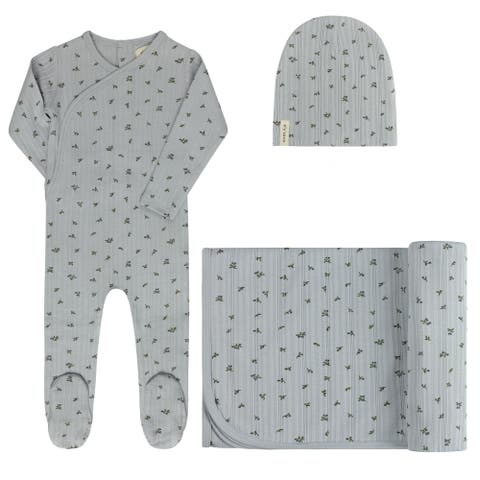 Floral Pointelle Collection - Layette Set