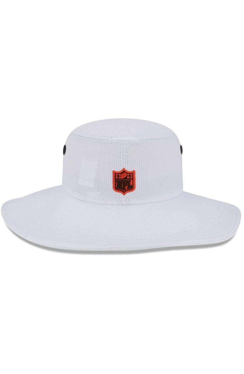New Era Men's New Era White Cleveland Browns 2023 NFL Training Camp Throwback Panama Bucket Hat, Alternate, color,