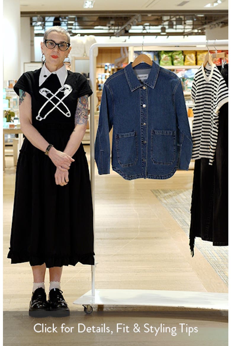 Patch Pocket Denim Shacket video