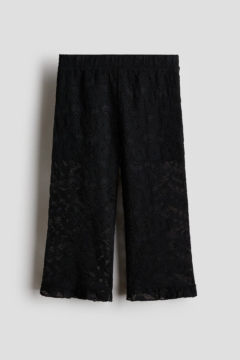 Lace Trousers, Main, color, Black