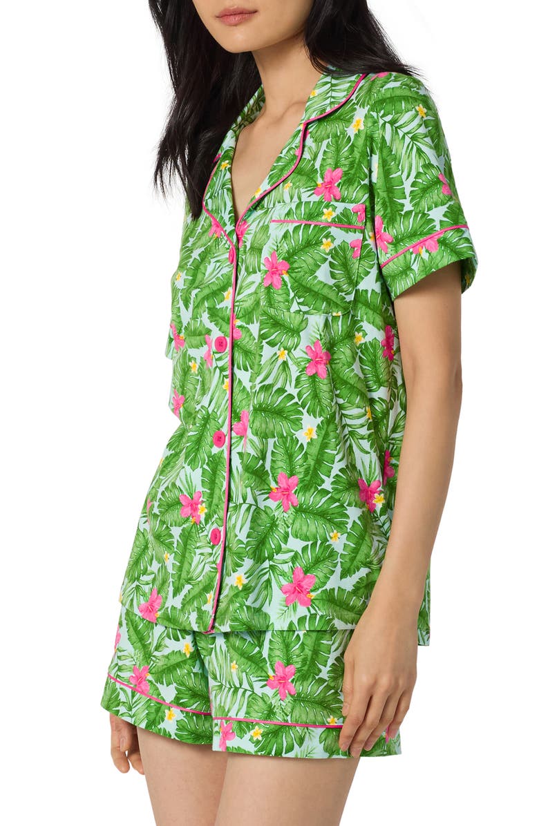 BedHead Pajamas Print Stretch Organic Cotton Short Pajamas, Alternate, color, 