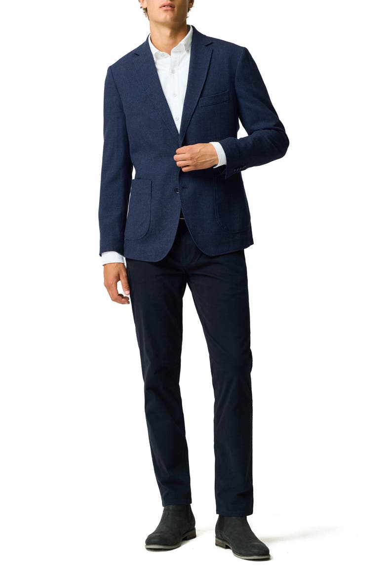 Willow Flat Wool & Silk Sport Coat, Alternate, color, INDIGO