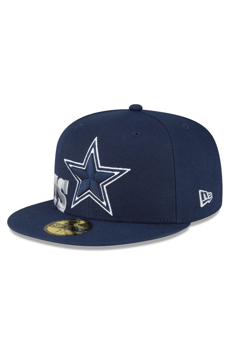New Era Men's New Era Navy Dallas Cowboys Arch 59FIFTY Fitted Hat, Alternate, color, 