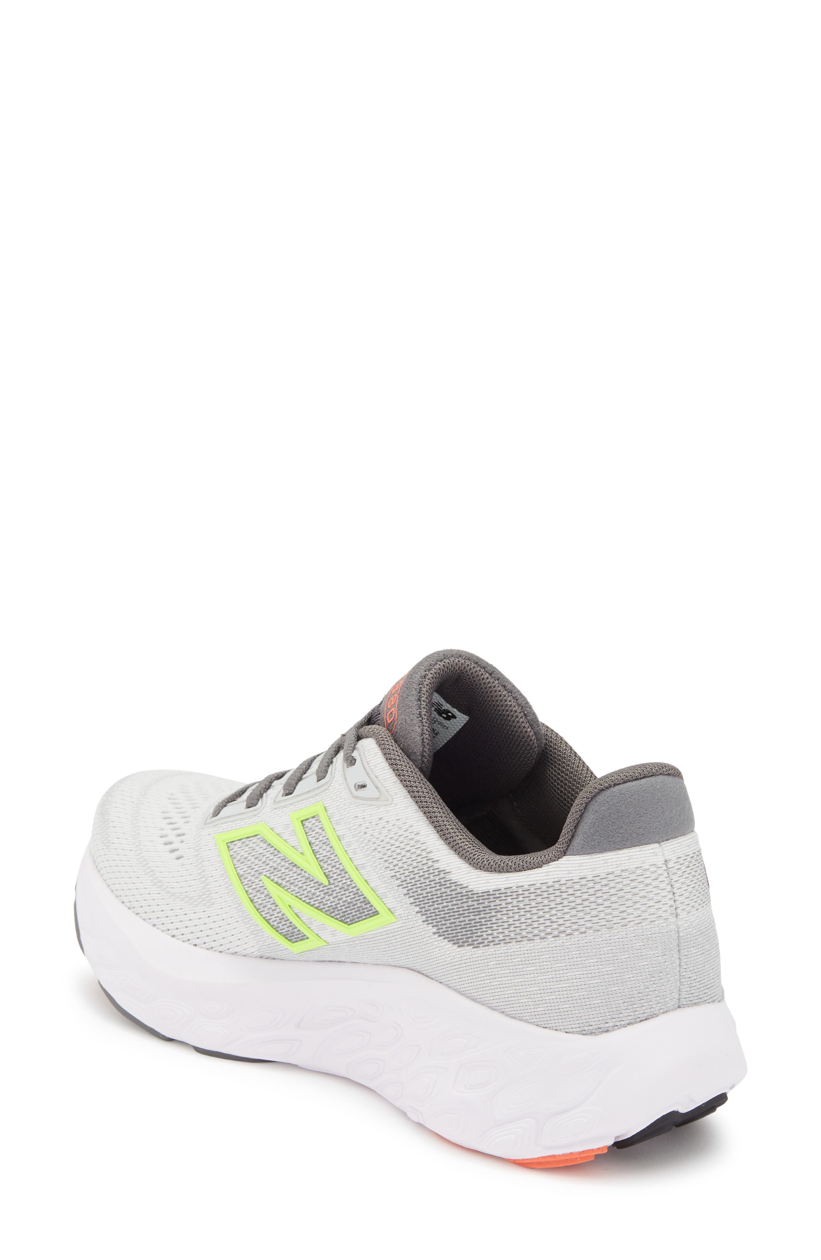 New Balance 880 v14 Fresh Foam Running Shoe, Alternate, color, Grey Matter/ Beached Lime Glow