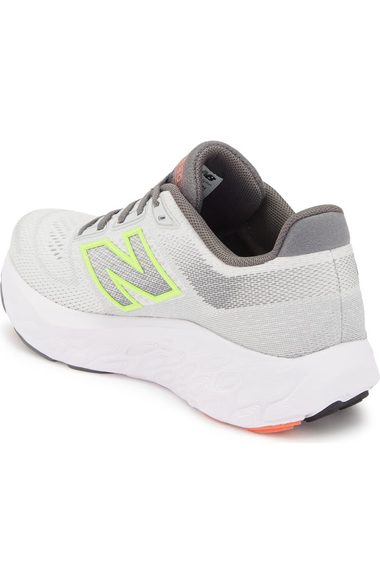 New Balance 880 v14 Fresh Foam Running Shoe, Alternate, color, Grey Matter/ Beached Lime Glow