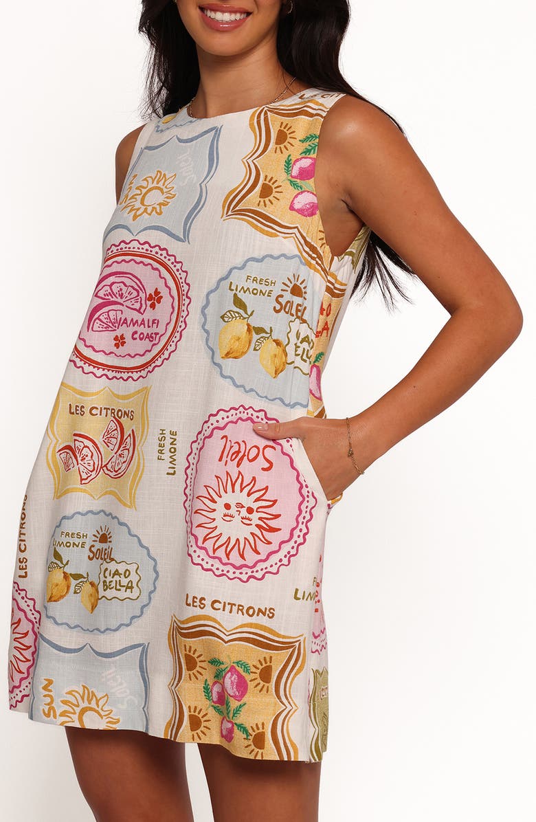 Petal & Pup Zoe Allover Print Minidress, Alternate, color,