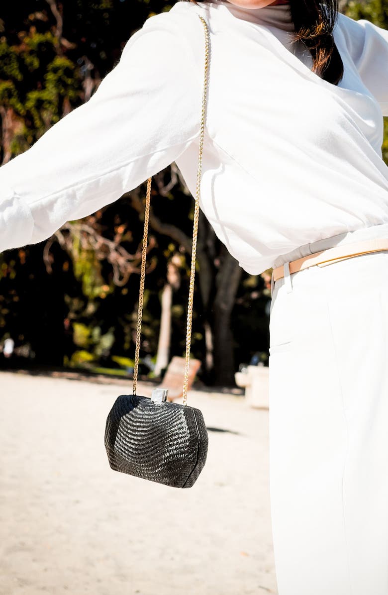 LIKHA Solid Octagon Clutch, Alternate, color, Black