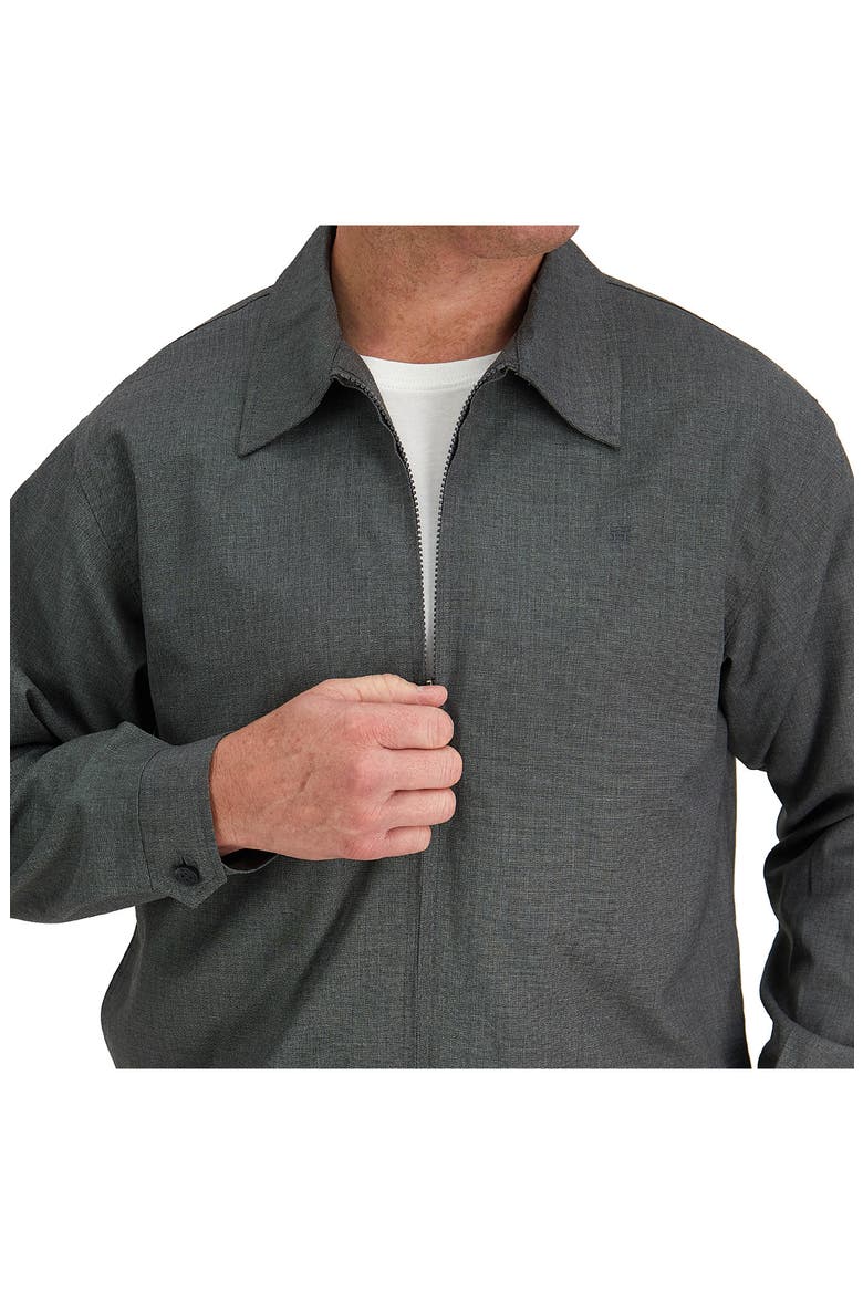 Sharkskin Full Zip Harris Jacket, Alternate, color, MEDIUM GREY