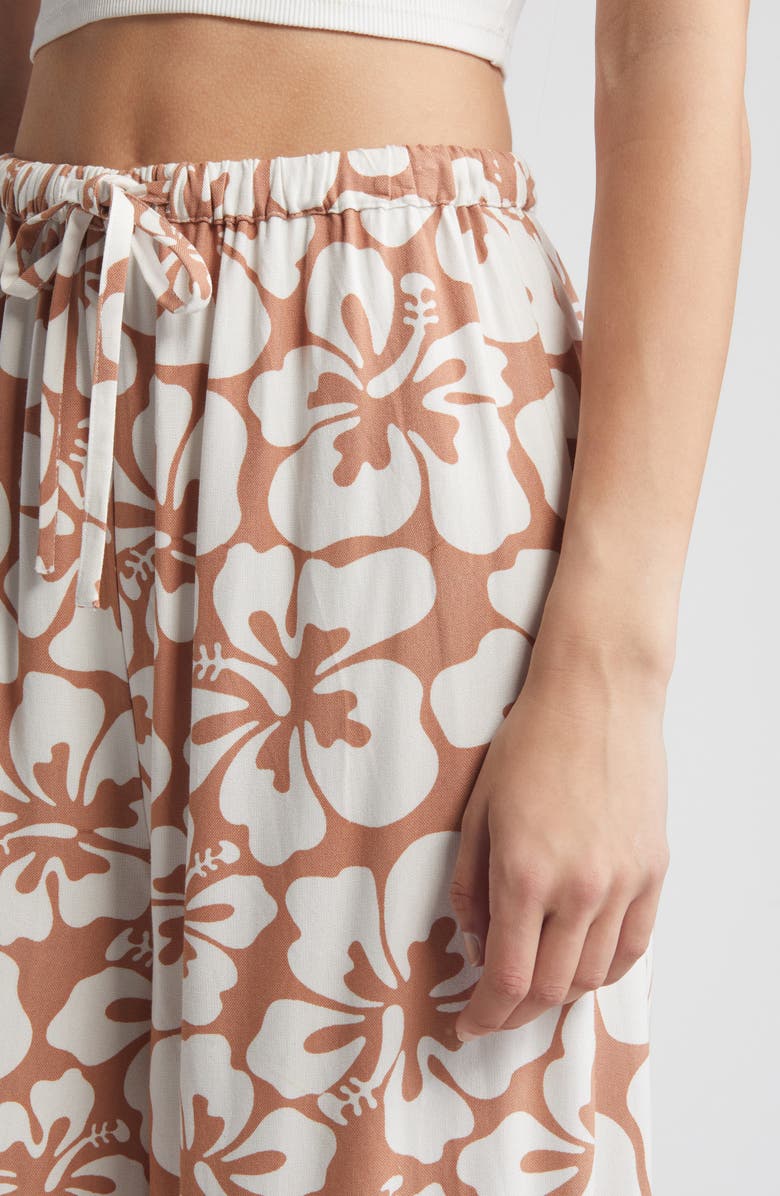 Rip Curl Hibiscus Heat Wide Leg Drawstring Pants, Alternate, color,