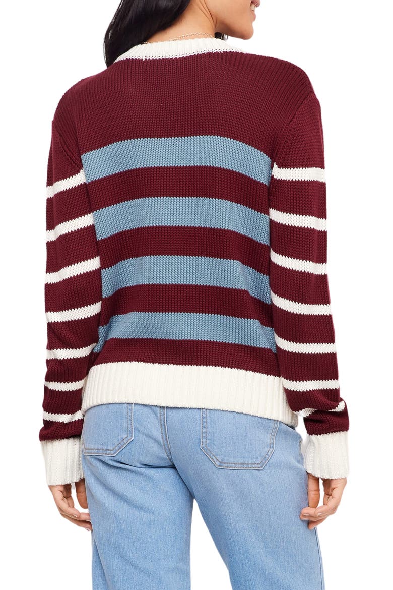 Striped Crewneck Sweater, Alternate, color, MULTI COLOR