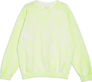 Topshop Fluorescent Washed Sweatshirt