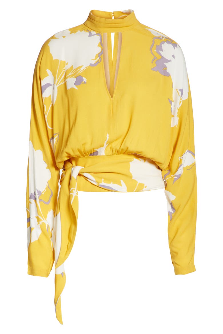 Say You Love Me Blouse, Alternate, color, YELLOW
