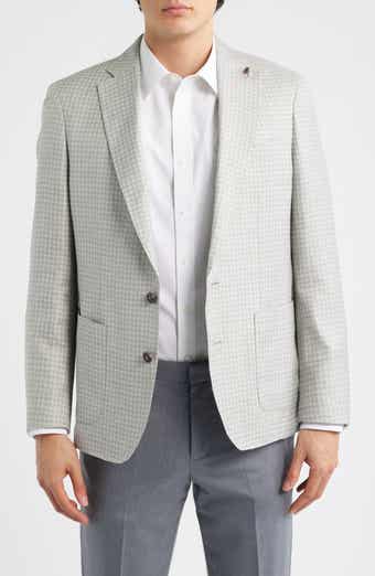 Montgomery Tailored Fit Gingham Check Wool & Silk Blend Sport Coat