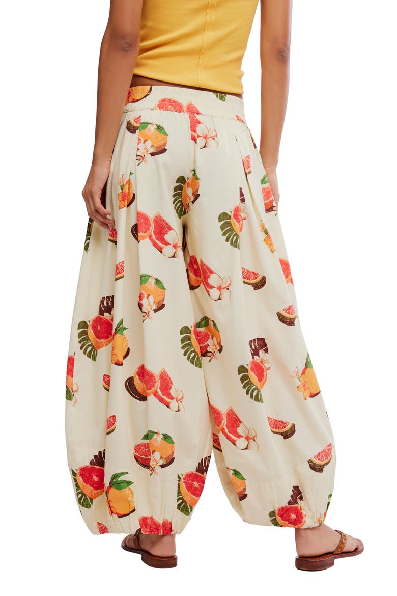 Moonflowr Cotton Blend Balloon Pants, Alternate, color, FUNKY FRUITS