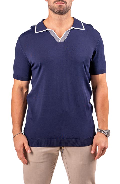 Tipped Johnny Collar Polo