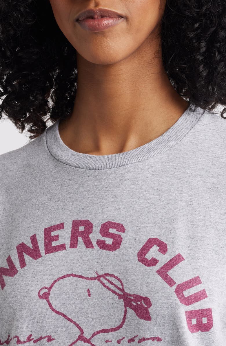 Junk Food Peanuts<sup>®</sup> Runners Club Cotton Graphic T-Shirt, Alternate, color, Sport Grey