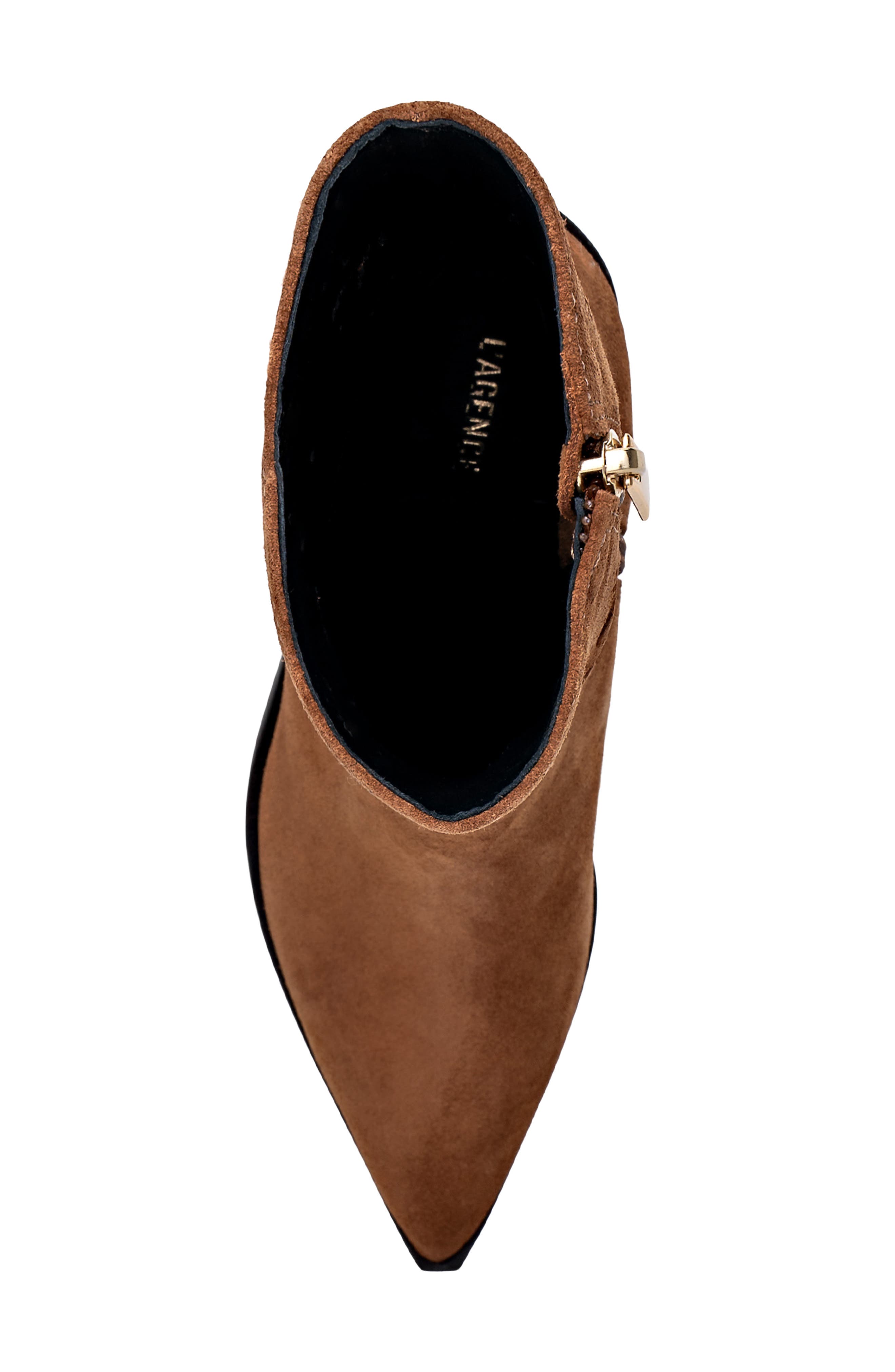 L'AGENCE Anne Western Boot, Alternate, color, Buckskin Suede