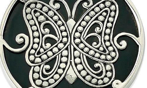 Samuel B. Blue Mother-of-pearl Butterfly Pendant