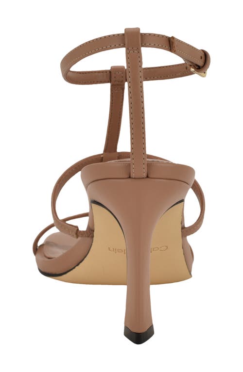 Calvin Klein Pelara Ankle Strap Sandal In Animal Print