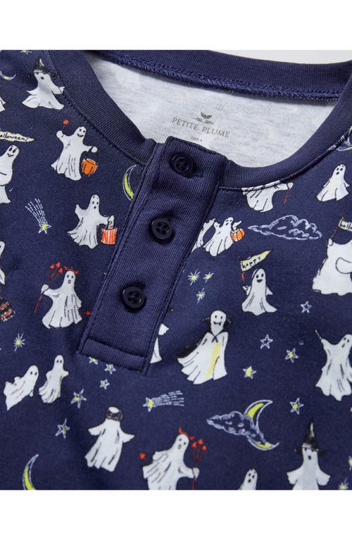 Petite Plume Kids' Pima Cotton Fitted Two-piece Pajamas In Blue