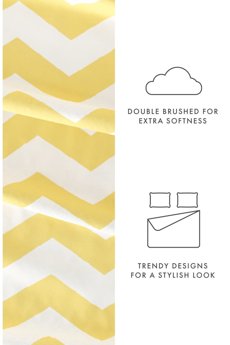 Premium Ultra Soft Arrow 4-Piece Sheets Set, Alternate, color, YELLOW