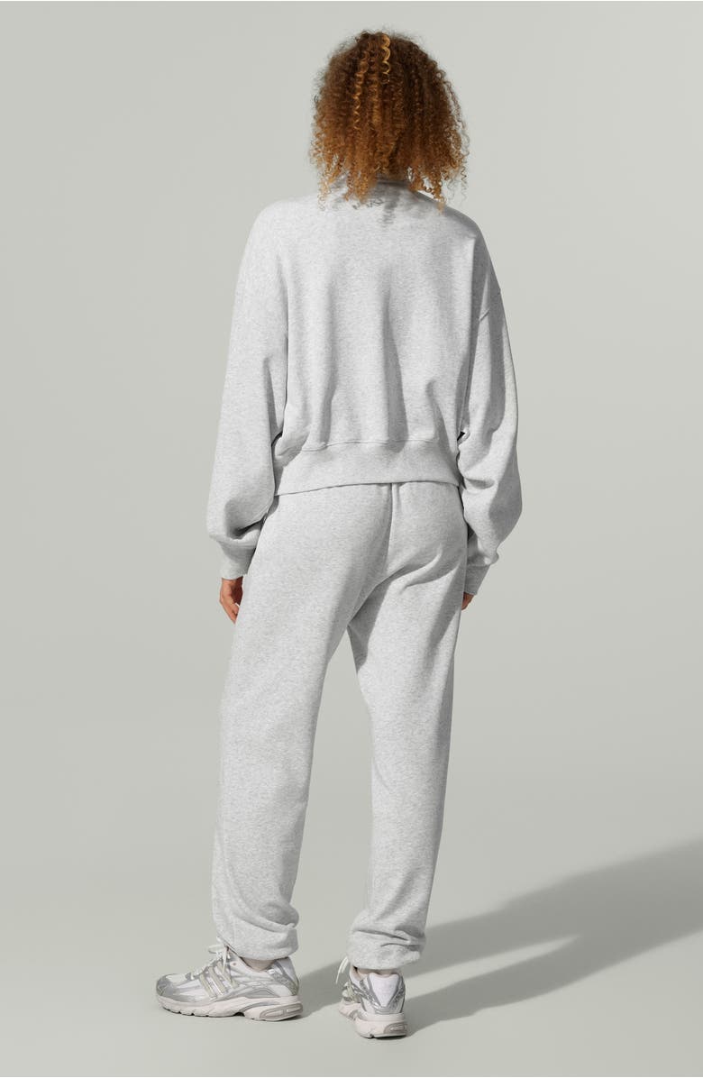 Lilysilk SILKERRY Oversized Heirloom '89 Zip Stand Collar Jacket, Alternate, color, Heather-Grey