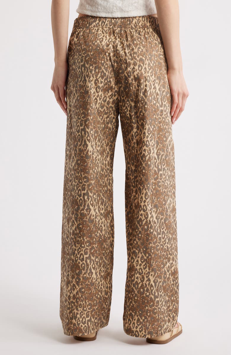 BDG Urban Outfitters Animal Print Wide Leg Pants, Alternate, color, Leopard