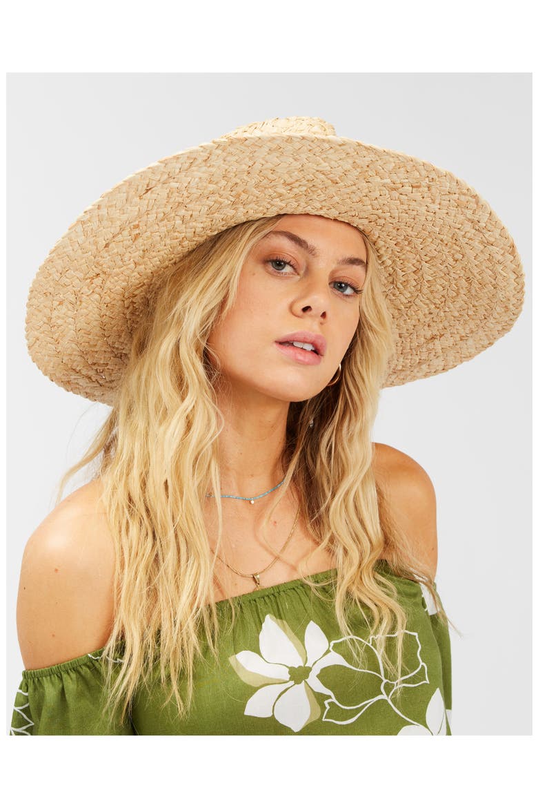 Sea Mist Straw Fedora, Alternate, color, NATURAL