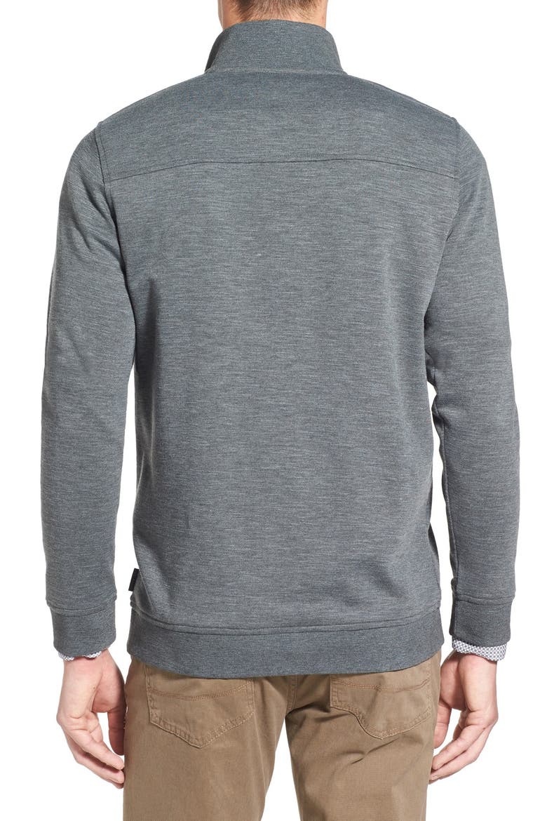 'Mandra' Quarter Zip Pullover, Alternate, color, CHARCOAL