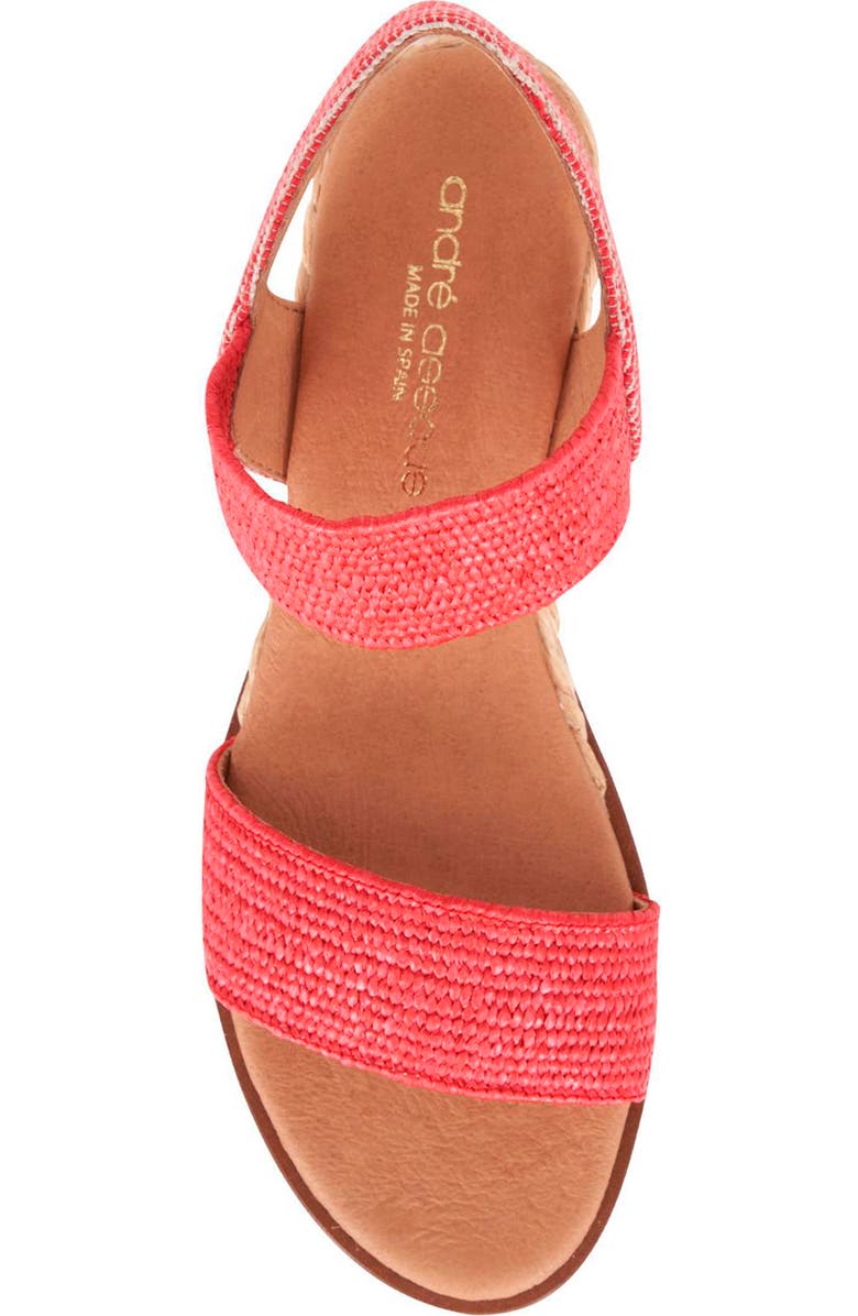 André Assous Neveah Featherweight Wedge Sandal, Alternate, color, Red