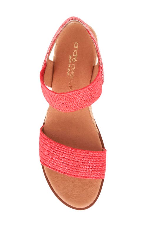Andre Assous André Assous Neveah Featherweight Wedge Sandal In Red