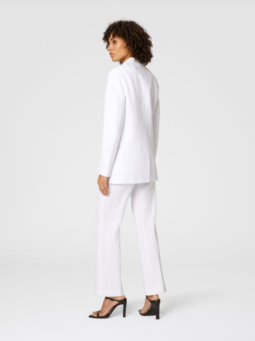 Missoni Single-breasted Blazer In Cotton And Zig Zag Viscose Tone On Tone In White