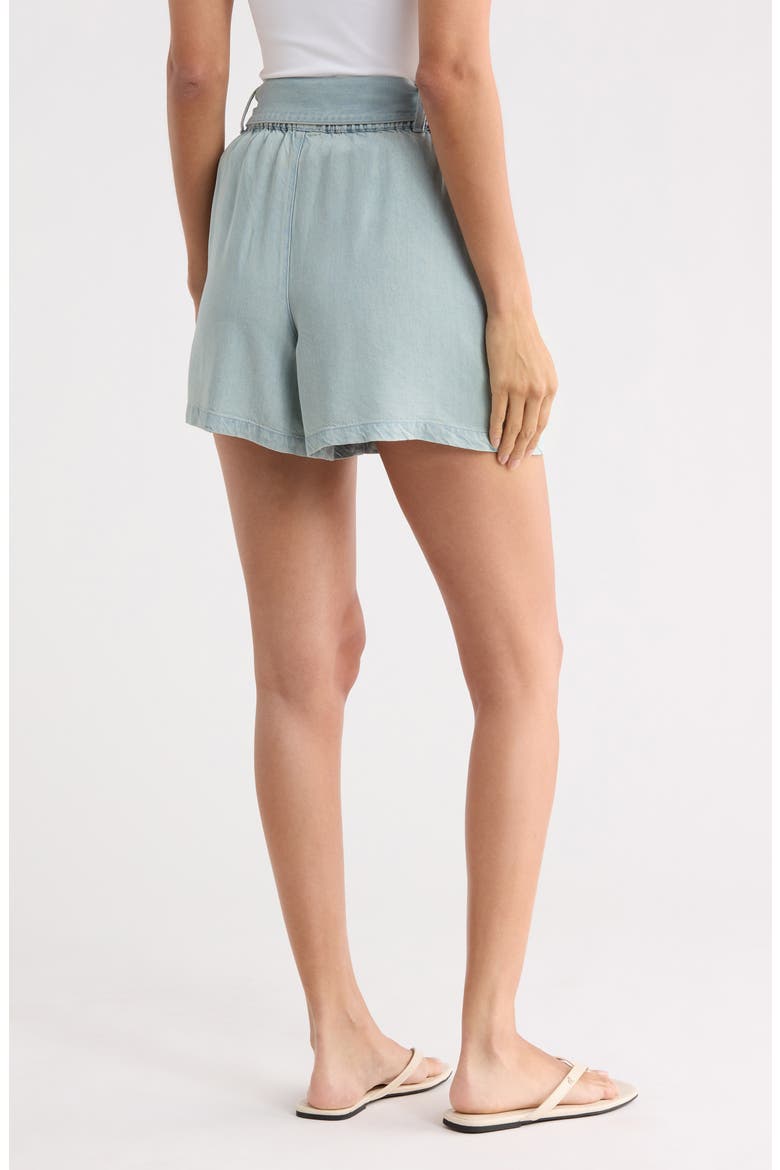 Atlanta Bow Tied Chambray Shorts, Alternate, color, INDIGO PALE BLUE WASH