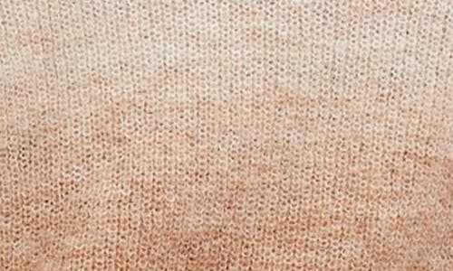 Madewell Space Dye Alpaca Blend V-neck Sweater In Spacedye Fawn