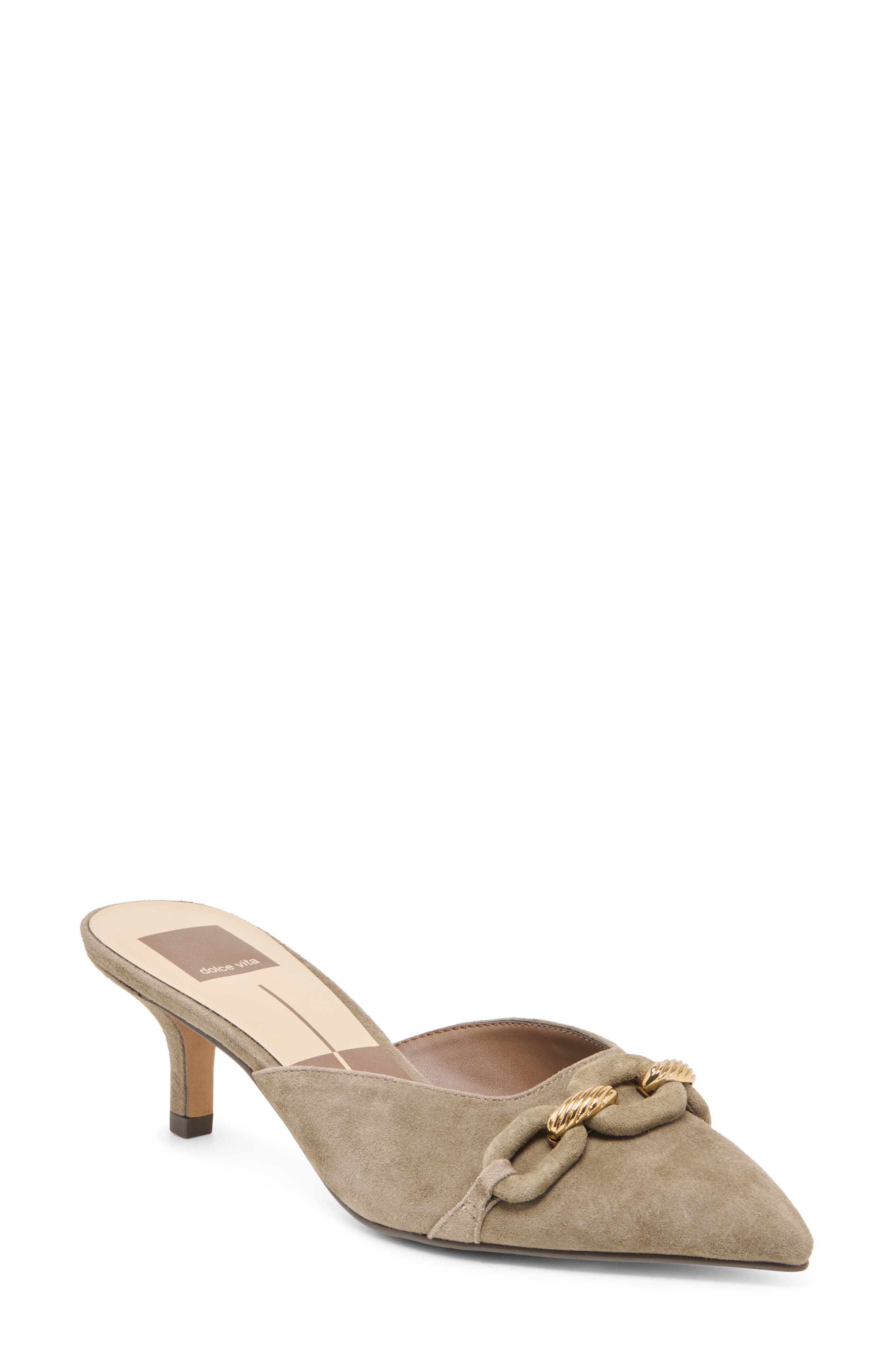 Camla Mule, Main, color, OLIVE SUEDE